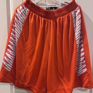 Men's Orange Athletic Shorts